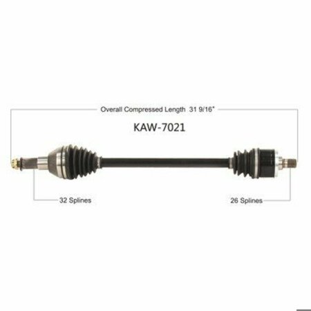 WIDE OPEN OE Replacement CV Axle for KAW FRONT LEFT TERYX KRX 1000 20 KAW-7021